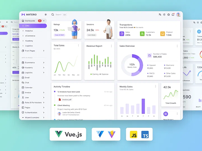 Materio Vue 3 Admin PRO