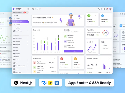 Materio MUI NextJS Admin PRO