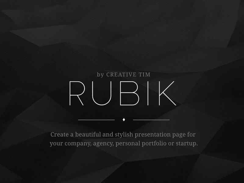 Rubik Presentation Page