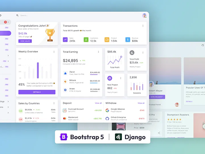 Materio Dashboard FREE - Django 5