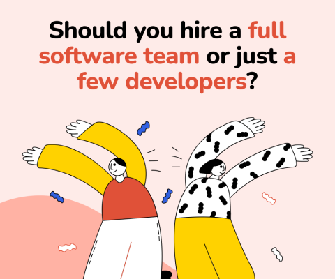 Should you hire a full software team or just a few developers? How to decide.