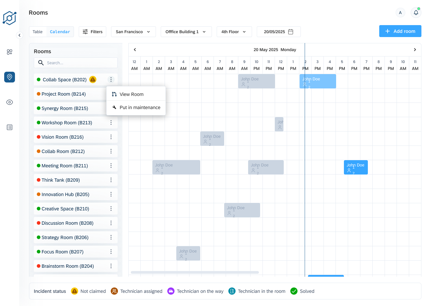 Meeting Rooms Management