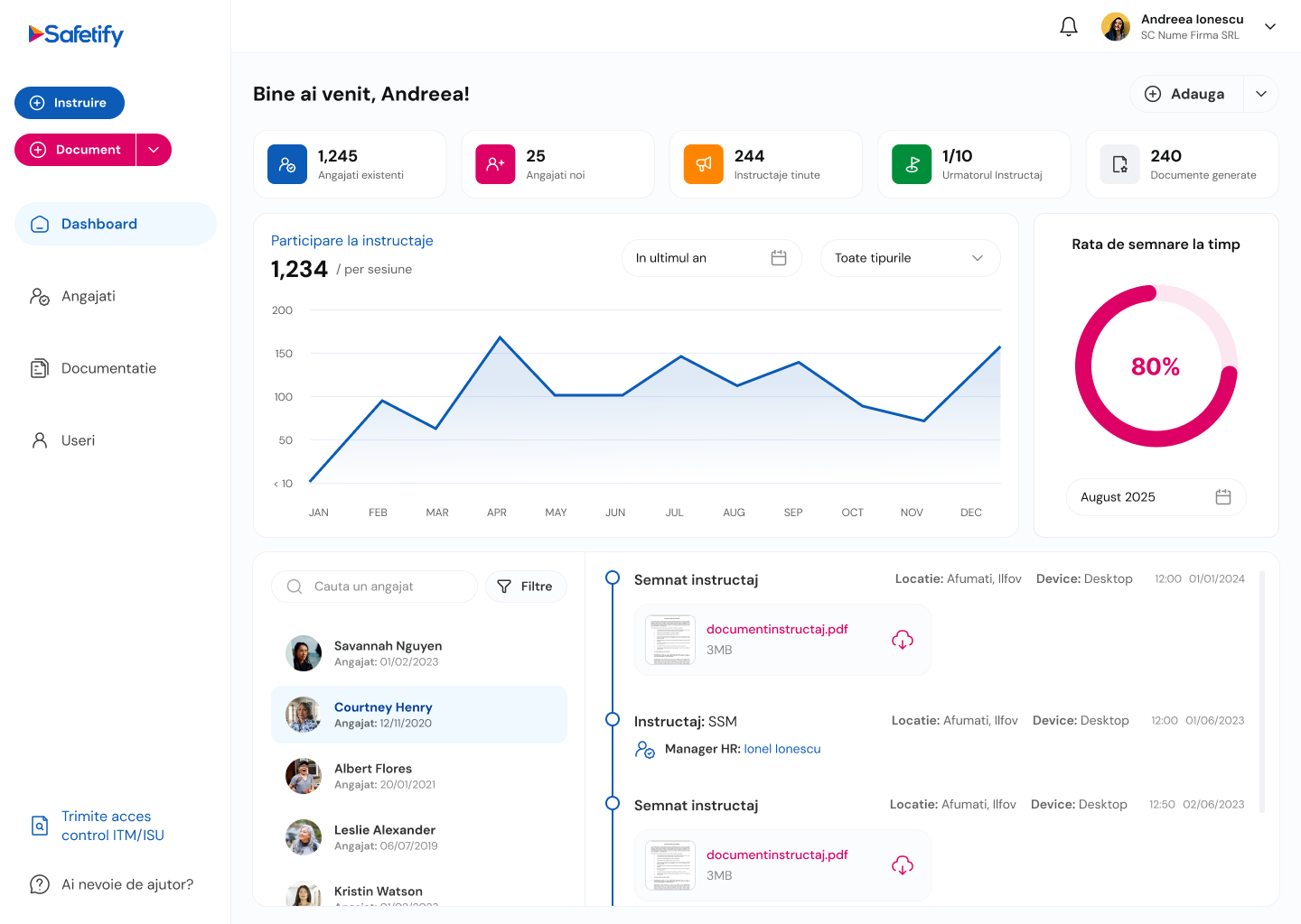 Safetify HR and Security Documentation Manager