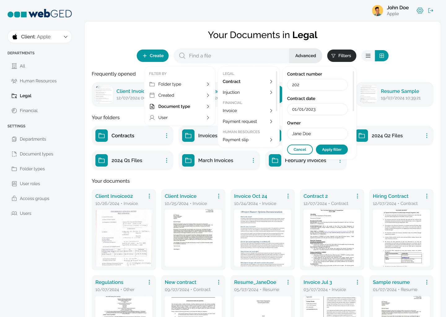 WebGed Document Manager